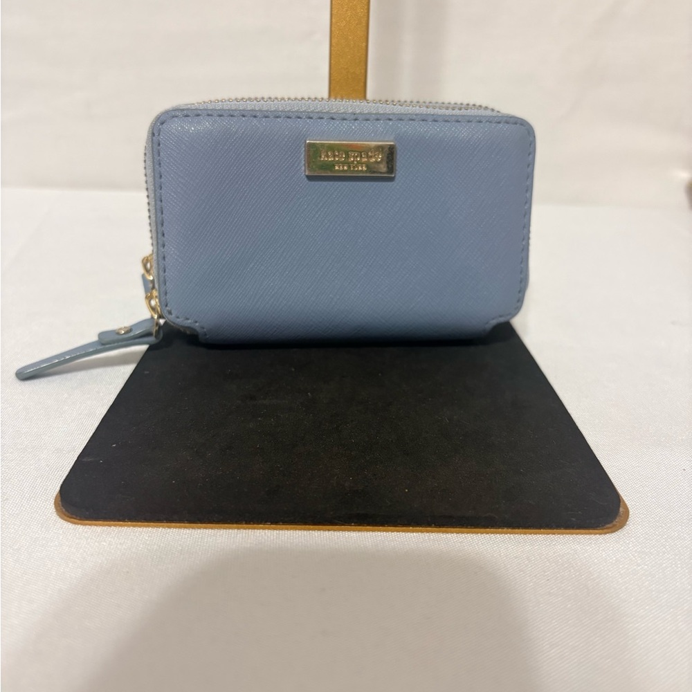 Kate Spade Laurel Way Neda zip-around wallet in light blue